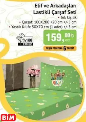 ELİF VE ARKADAŞLARI ELİF VE ARKADAŞLARI  LASTİKLİ ÇARŞAF SET